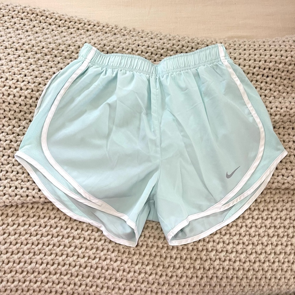 Blue Nike shorts